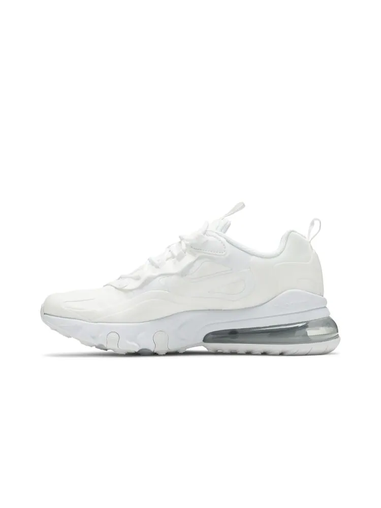 Кроссовки Nike Air Max 270 React GS Triple White — изображение 3 из 6, белый