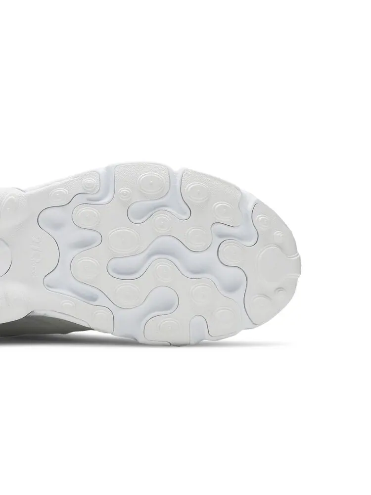 Кроссовки Nike Air Max 270 React GS Triple White — изображение 5 из 6, белый