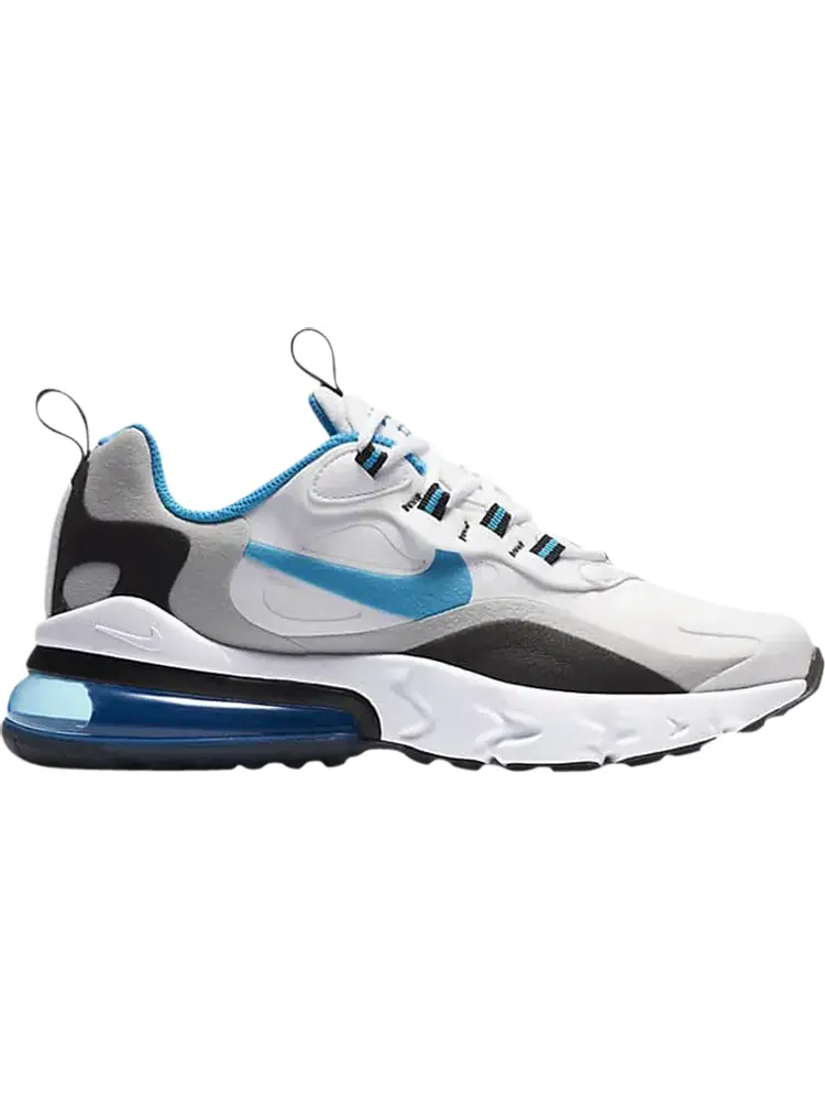Кроссовки Nike Air Max 270 React GS 'White Laser Blue' — изображение 1 из 1, белый