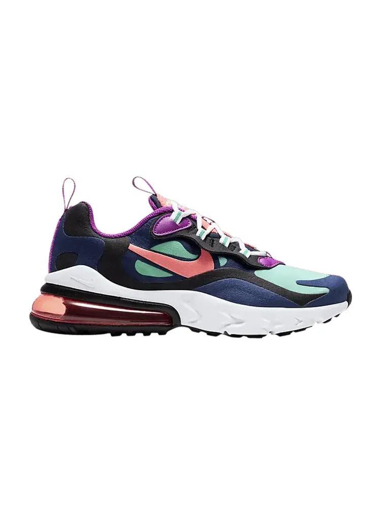 Кроссовки Nike Air Max 270 React GS 'Kinetic Green Blue Ember' — изображение 1 из 1, синий/черный/зеленый
