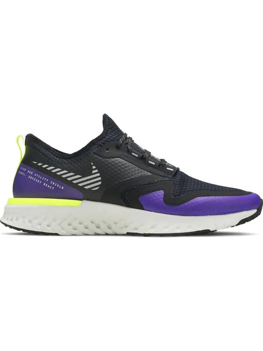 Кроссовки Nike Odyssey React Shield 2 'Black Voltage Purple' — изображение 1 из 4, черный/мультиколор