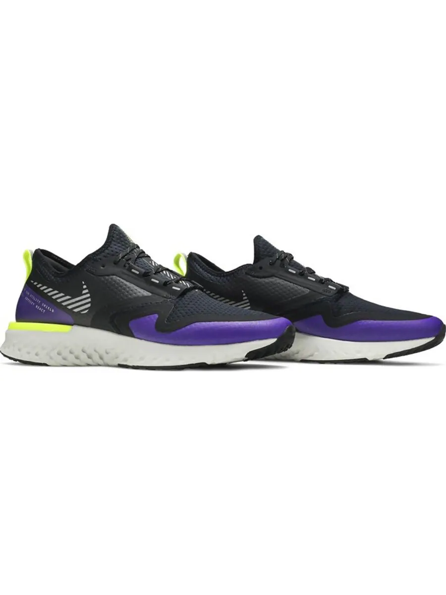 Кроссовки Nike Odyssey React Shield 2 'Black Voltage Purple' — изображение 2 из 4, черный/мультиколор