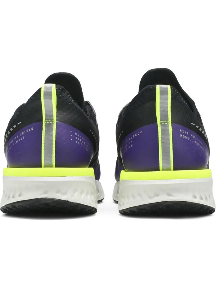 Кроссовки Nike Odyssey React Shield 2 'Black Voltage Purple' — изображение 3 из 4, черный/мультиколор