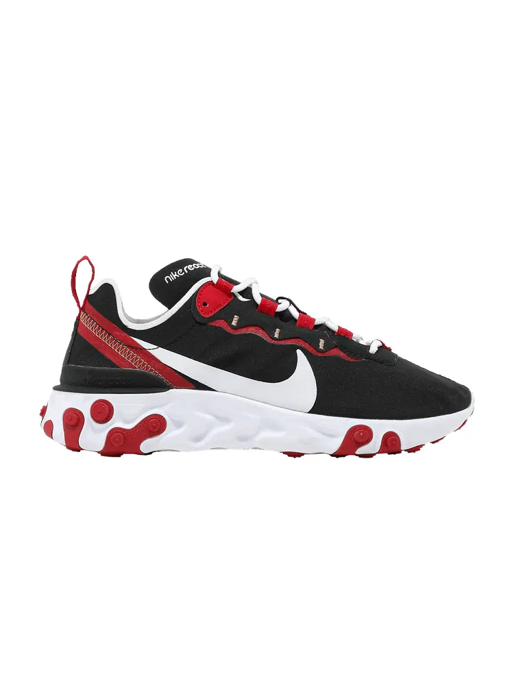 Кроссовки Nike Wmns React Element 55 'Black Gym Red' — изображение 1 из 9