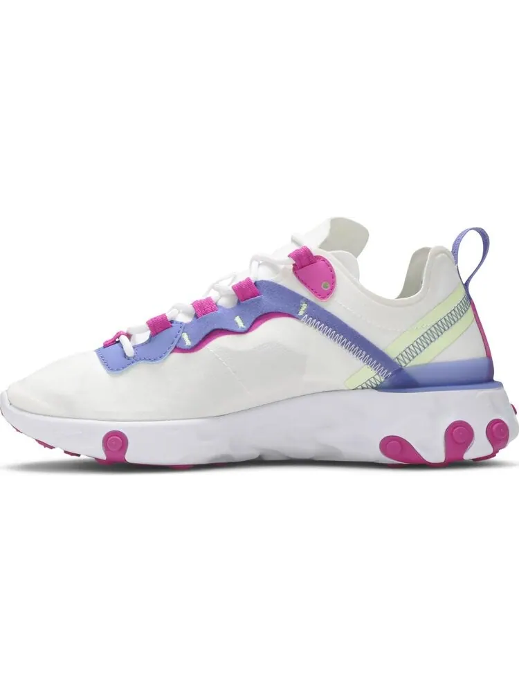 Кроссовки Nike Wmns React Element 55 'White Fire Pink' — изображение 3 из 8, белый