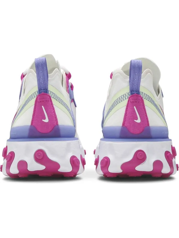 Кроссовки Nike Wmns React Element 55 'White Fire Pink' — изображение 6 из 8, белый