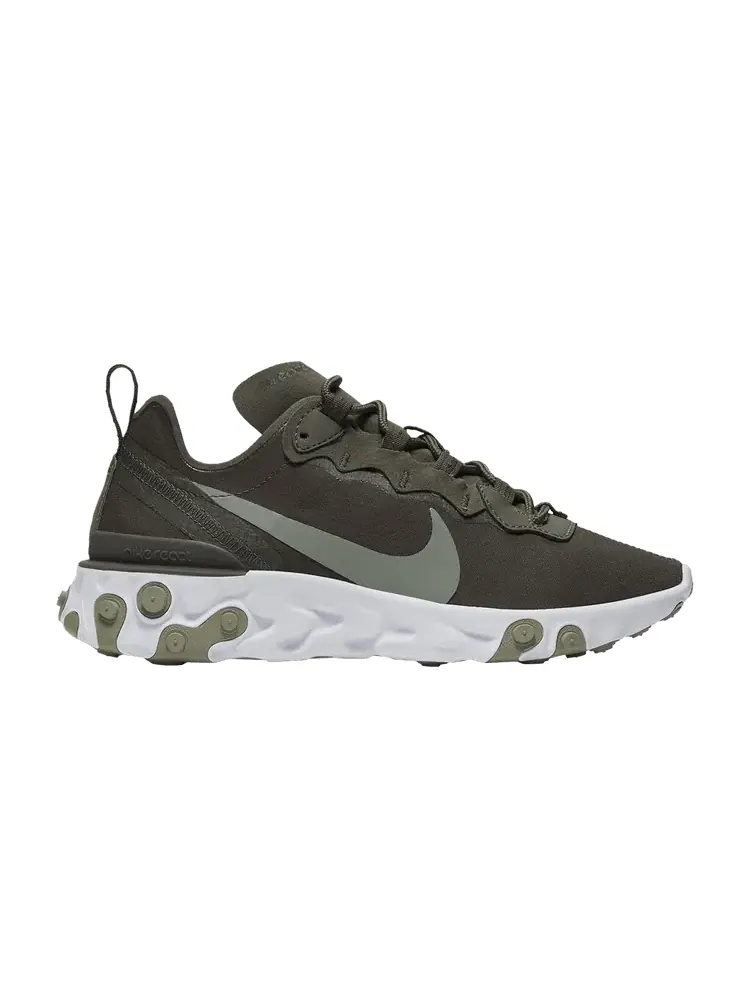 Кроссовки Nike Wmns React Element 55 'Cargo Khaki' — изображение 1 из 1, хаки/белый