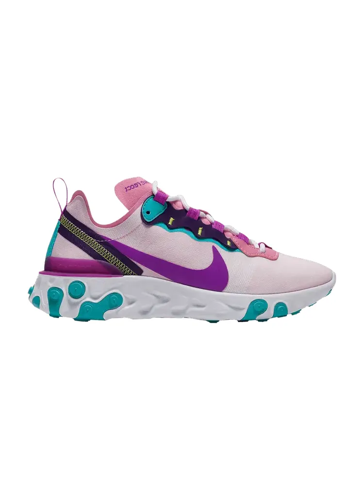 Кроссовки Nike Wmns React Element 55 'Magic Flamingo' — изображение 1 из 1, фиолетовый