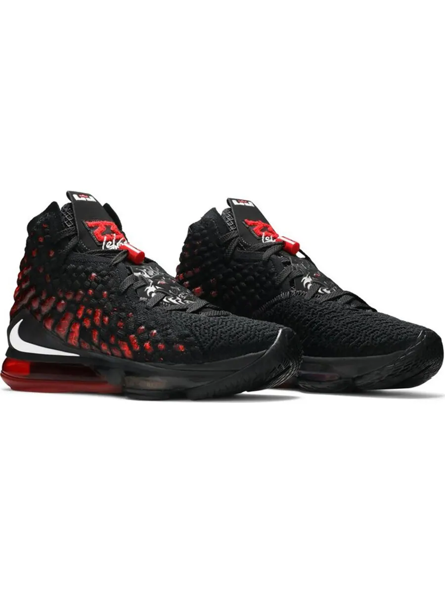 Кроссовки Nike LeBron 17 EP 'Infrared VI' — изображение 2 из 4, красный/черный