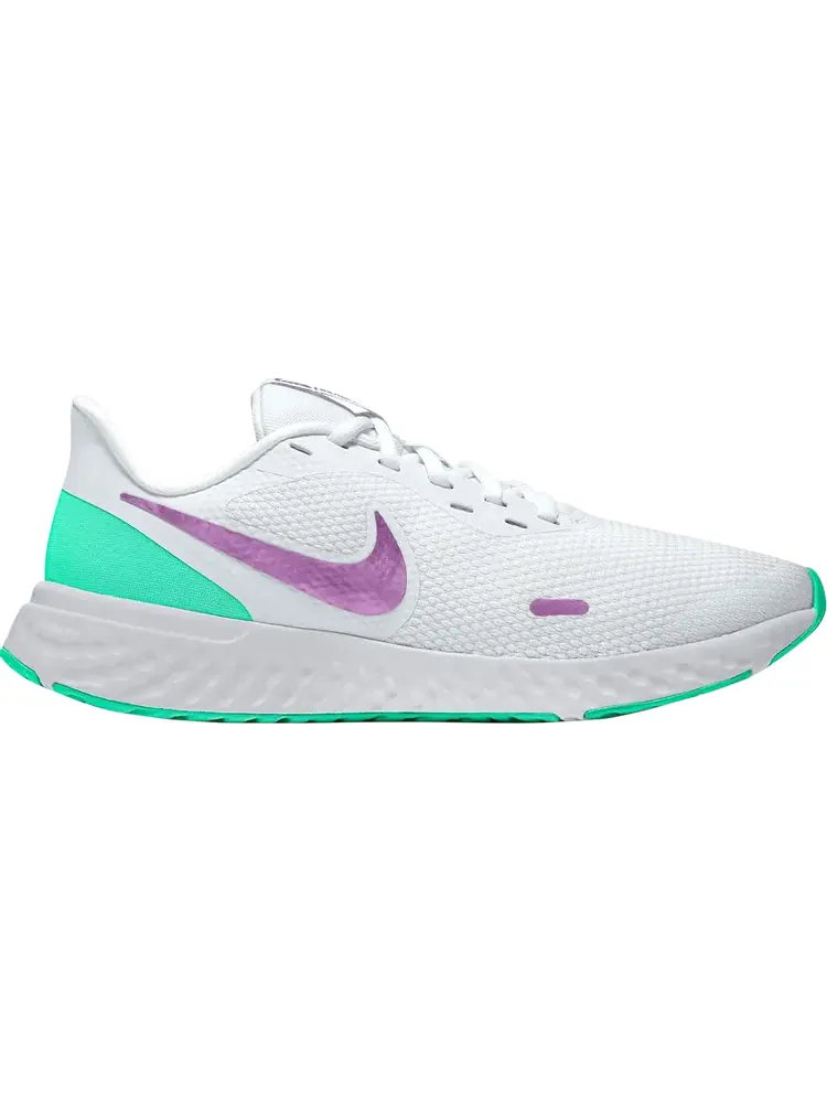 Кроссовки Nike Wmns Revolution 5 'White Green Glow Violet' — изображение 1 из 1, белый