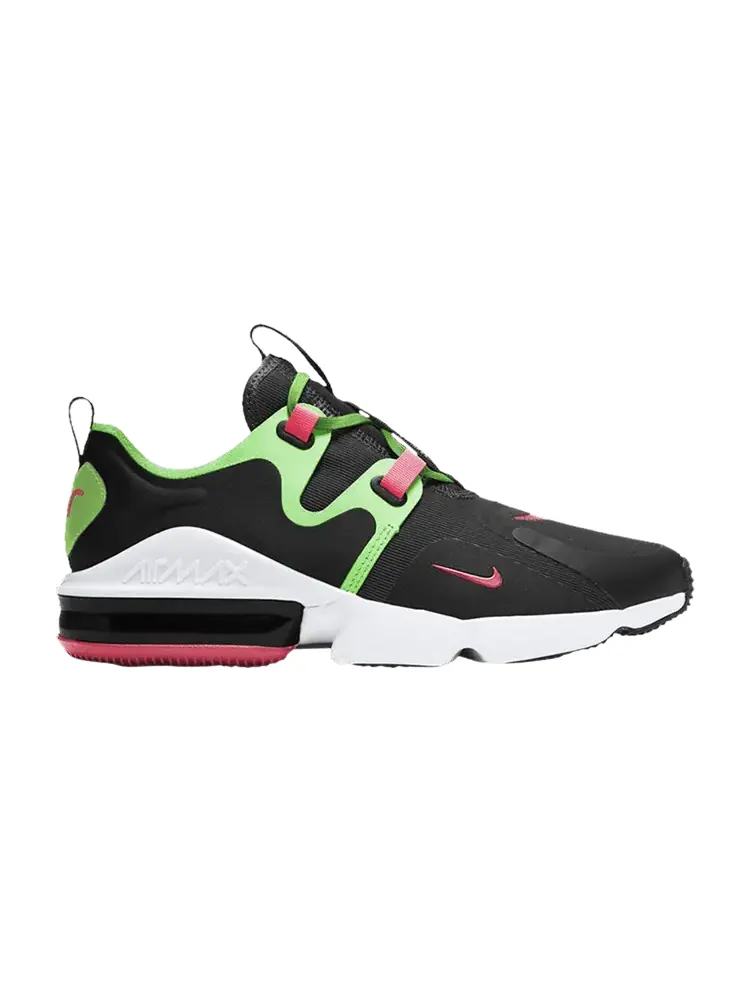 Кроссовки Air Max Infinity 'Black Green Strike Crimson' — изображение 1 из 1, черный зеленый