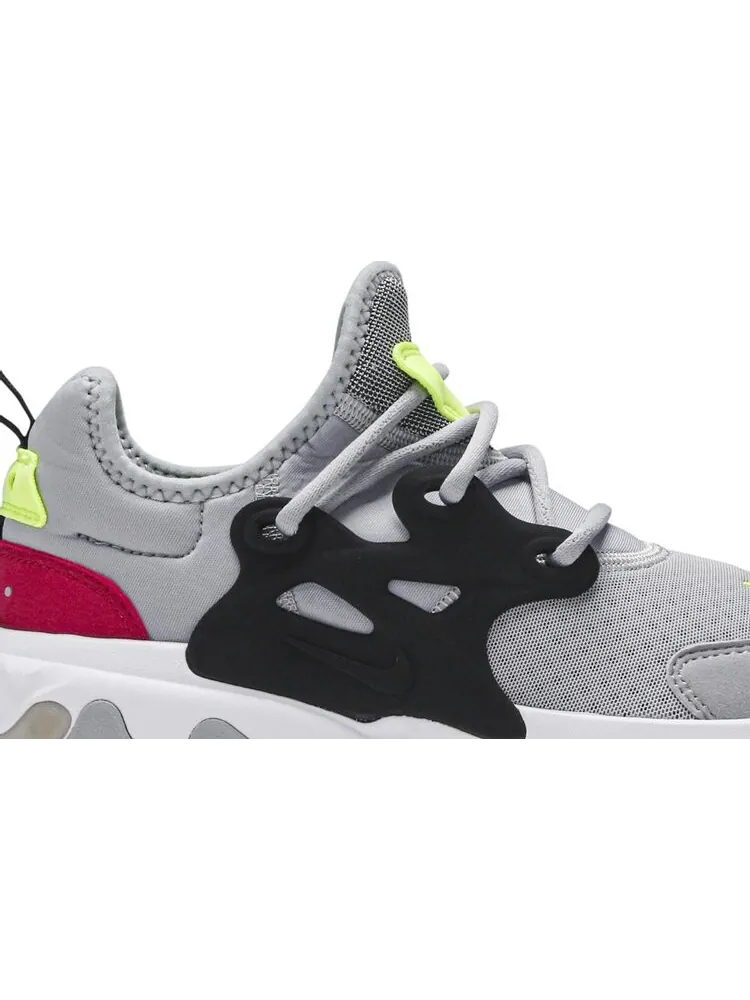Кроссовки Nike React Presto GS 'Wolf Grey' — изображение 2 из 8, серый