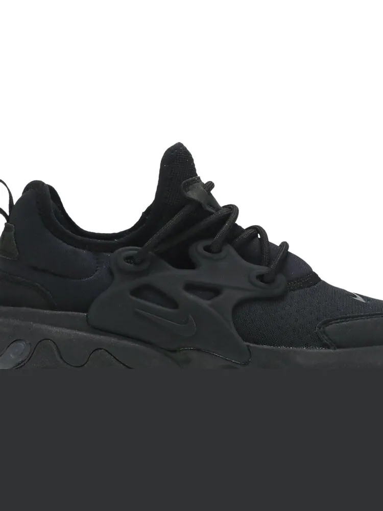 Кроссовки Nike React Presto GS 'Triple Black' — изображение 2 из 8, черный