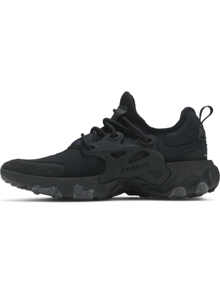 Кроссовки Nike React Presto GS 'Triple Black' — изображение 3 из 8, черный