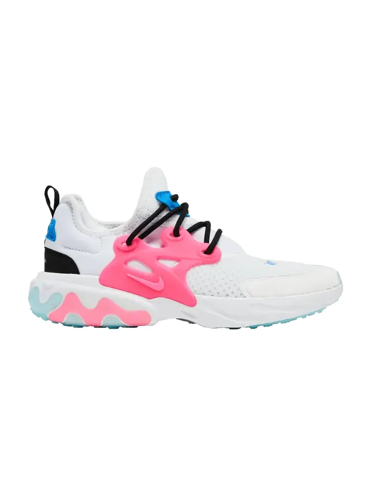 Кроссовки Nike React Presto GS 'White Hyper Pink' — изображение 1 из 9, белый/розовый/синий