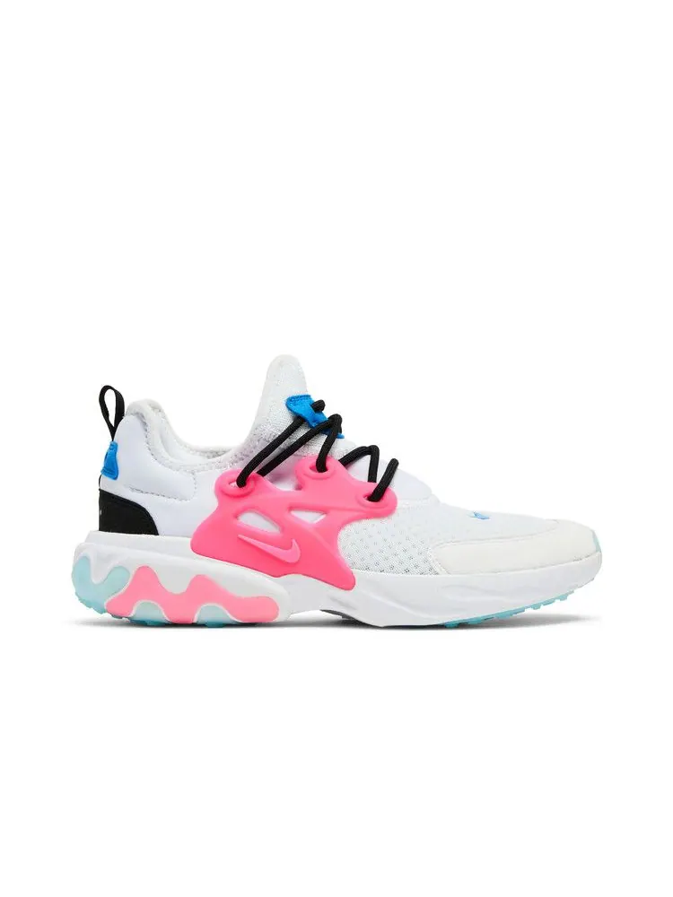 Кроссовки Nike React Presto GS 'White Hyper Pink' — изображение 2 из 9, белый/розовый/синий