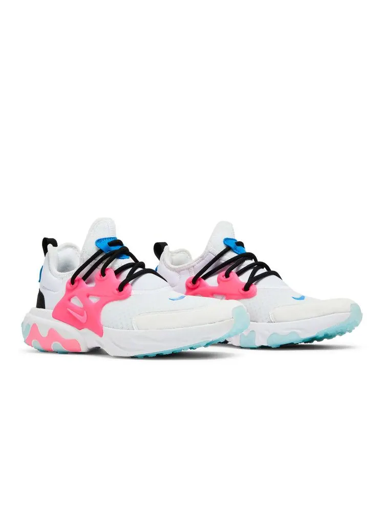 Кроссовки Nike React Presto GS 'White Hyper Pink' — изображение 9 из 9, белый/розовый/синий