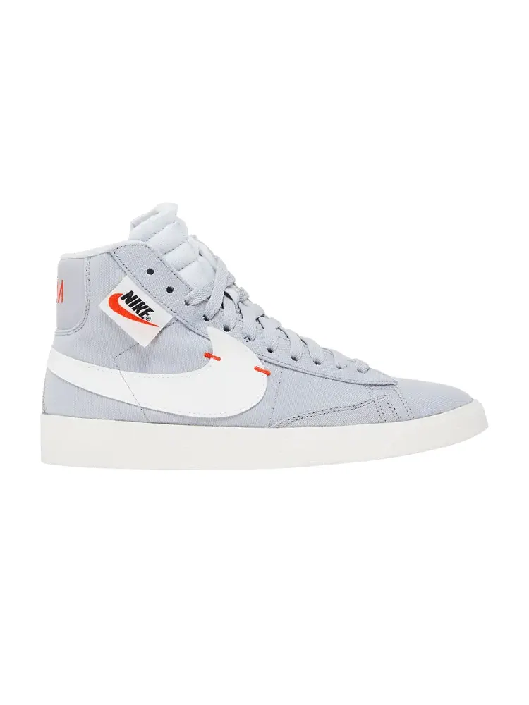 Кроссовки Nike Wmns Blazer Mid Rebel 'Wolf Grey' — изображение 1 из 9, серый/оранжевый