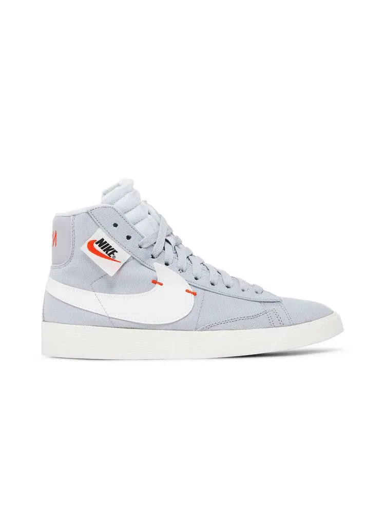 Кроссовки Nike Wmns Blazer Mid Rebel 'Wolf Grey' — изображение 2 из 9, серый/оранжевый