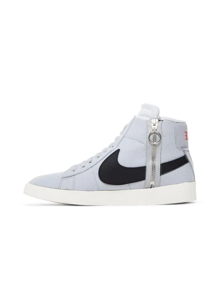 Кроссовки Nike Wmns Blazer Mid Rebel 'Wolf Grey' — изображение 4 из 9, серый/оранжевый