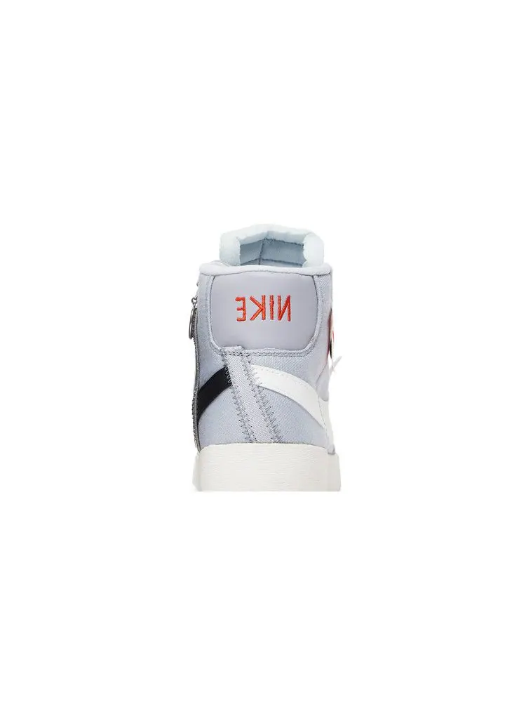 Кроссовки Nike Wmns Blazer Mid Rebel 'Wolf Grey' — изображение 8 из 9, серый/оранжевый