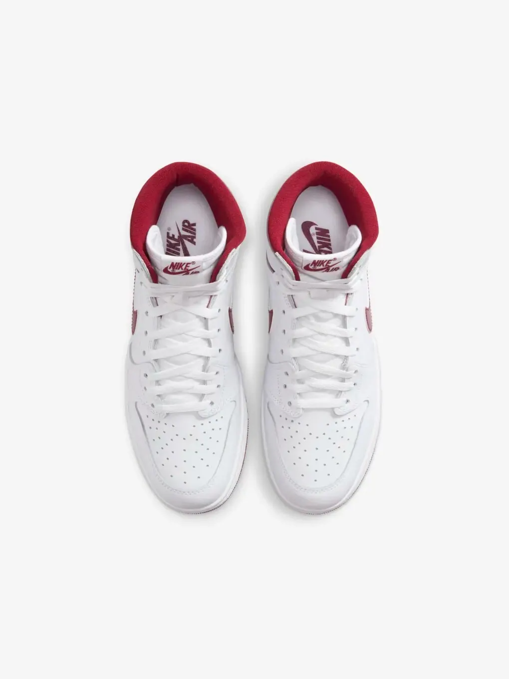 Кроссовки Air Jordan 1 High '85 Metallic Burgundy — изображение 3 из 11, красный