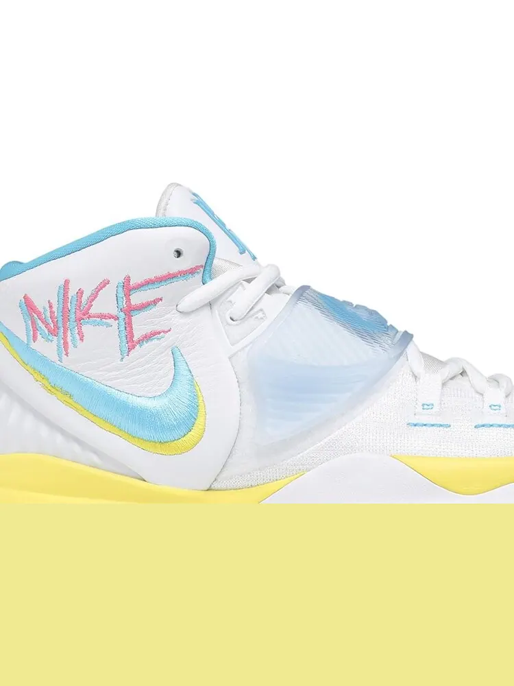 Кроссовки Nike Kyrie 6 'Neon Graffiti' — изображение 2 из 8, белый