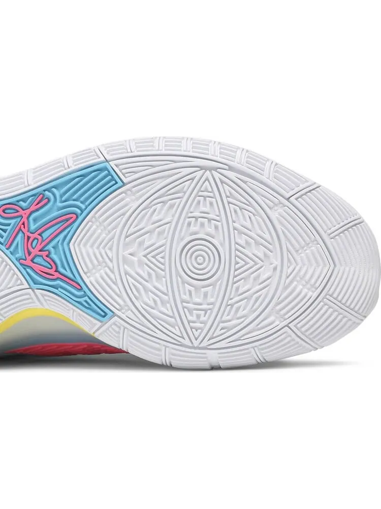 Кроссовки Nike Kyrie 6 'Neon Graffiti' — изображение 5 из 8, белый