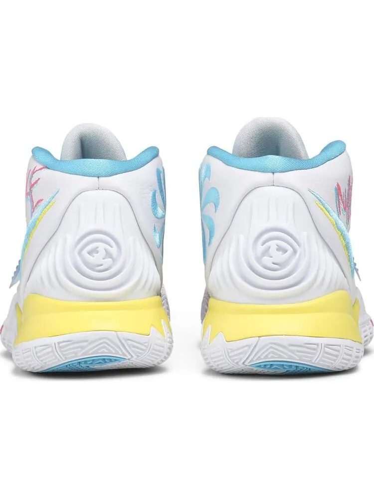 Кроссовки Nike Kyrie 6 'Neon Graffiti' — изображение 6 из 8, белый