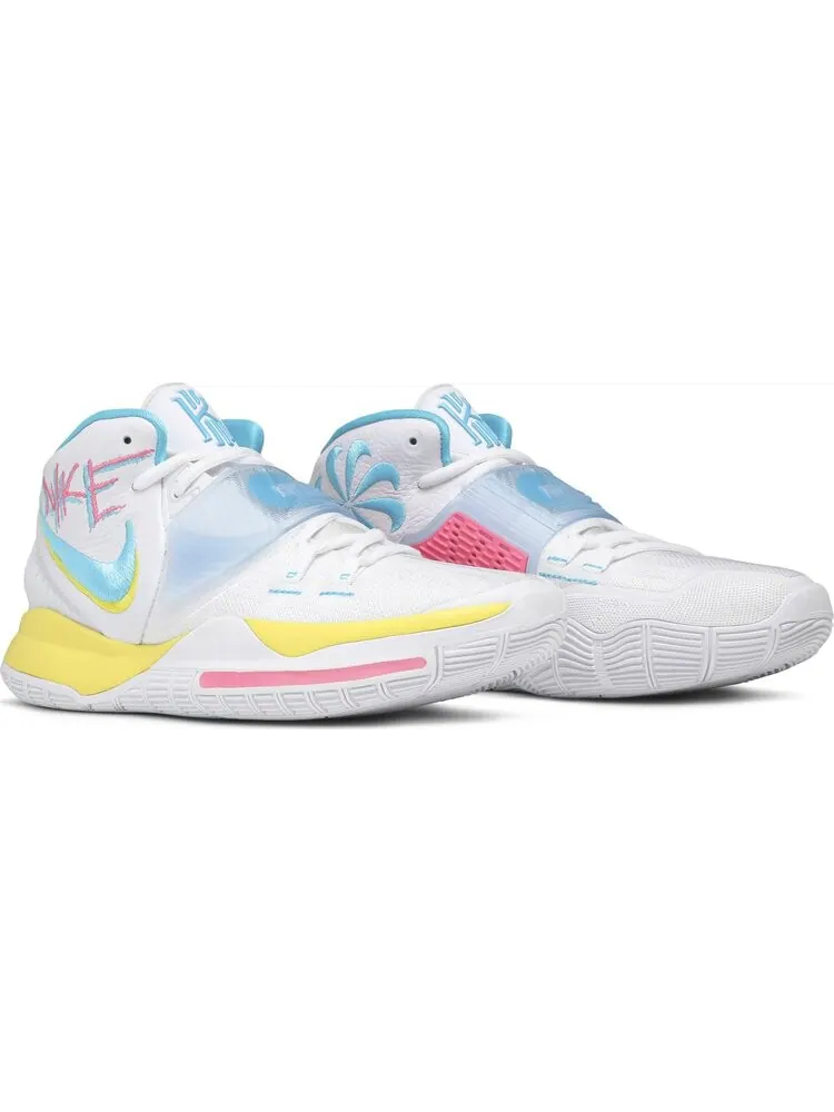 Кроссовки Nike Kyrie 6 'Neon Graffiti' — изображение 8 из 8, белый