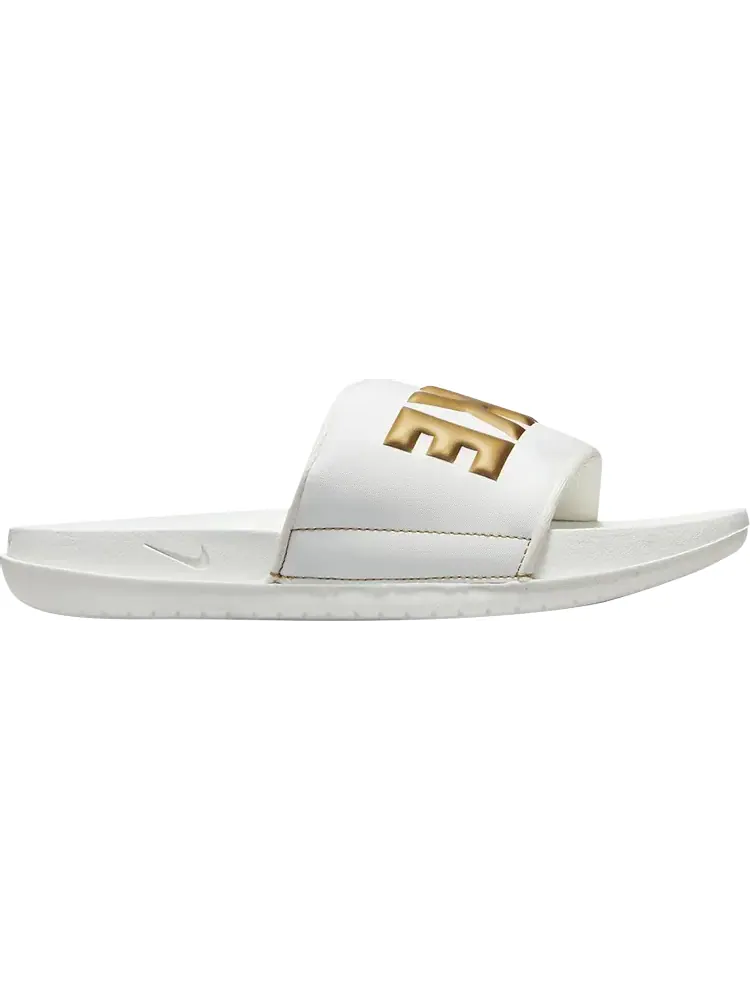 Сандалии Nike Wmns Offcourt Slide 'Summit White Metallic Gold' — изображение 1 из 1, белый