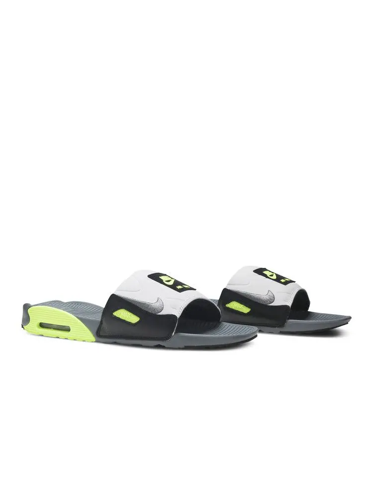 Сандалии Nike Air Max 90 Slide 'Volt' — изображение 9 из 9, серый//черный/серый