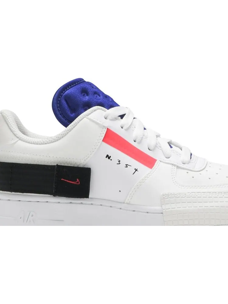 Кроссовки Nike Air Force 1 Low Drop Type GS 'Summit White' — изображение 2 из 8, белый