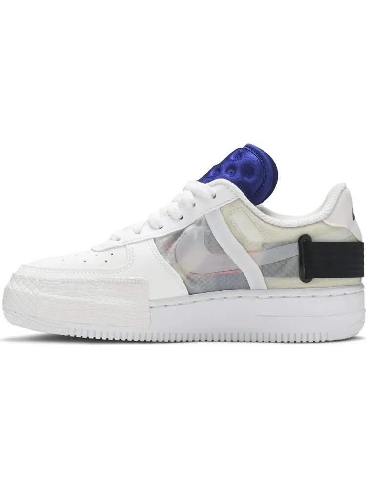 Кроссовки Nike Air Force 1 Low Drop Type GS 'Summit White' — изображение 3 из 8, белый