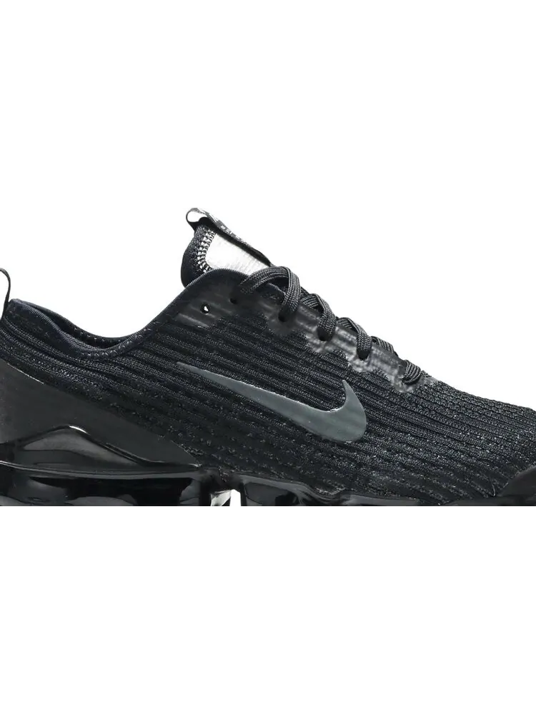 Кроссовки Nike Air VaporMax Flyknit 3 GS 'Black Anthracite' — изображение 2 из 8, черный