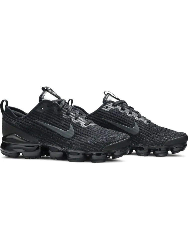 Кроссовки Nike Air VaporMax Flyknit 3 GS 'Black Anthracite' — изображение 8 из 8, черный