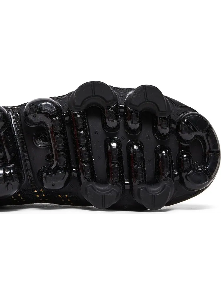 Кроссовки Nike Air VaporMax Flyknit 3 GS 'Black Gold' — изображение 5 из 8, черный