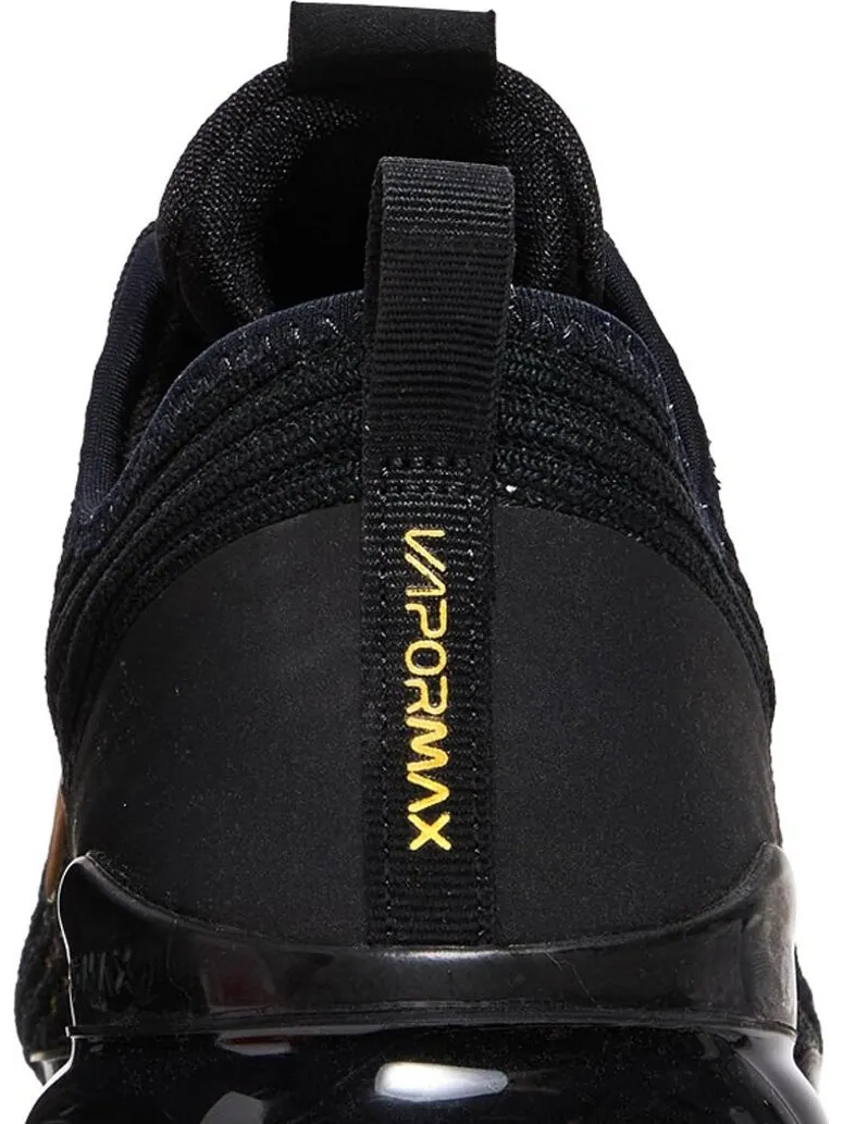 Кроссовки Nike Air VaporMax Flyknit 3 GS 'Black Gold' — изображение 7 из 8, черный