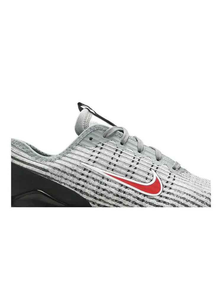 Кроссовки Nike Air VaporMax Flyknit 3 GS 'Particle Grey University Red' — изображение 3 из 9