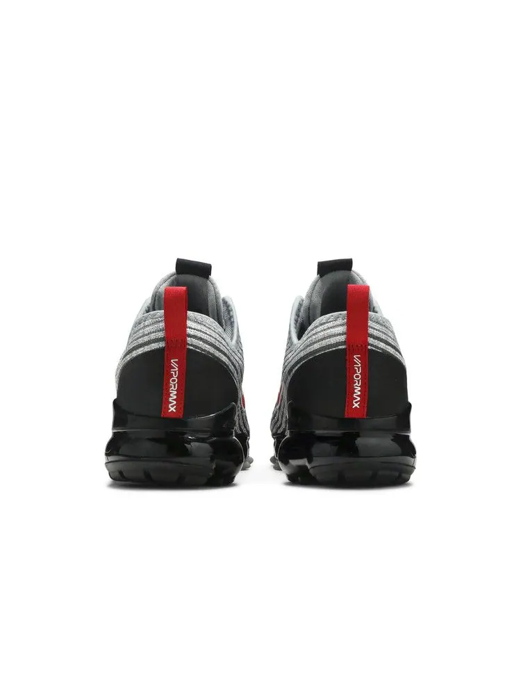 Кроссовки Nike Air VaporMax Flyknit 3 GS 'Particle Grey University Red' — изображение 7 из 9
