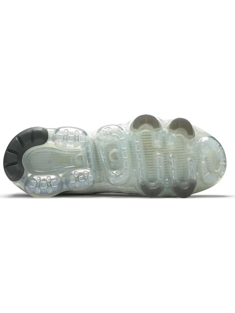 Кроссовки Nike Air VaporMax Flyknit 3 GS 'White Silver' — изображение 4 из 8, белый