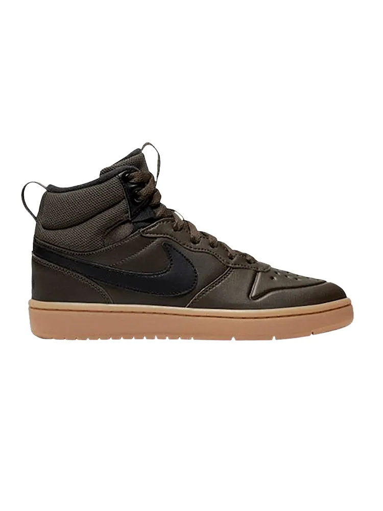 Кроссовки Nike Court Borough Mid 2 Boot GS 'Baroque Brown Gum' — изображение 1 из 1, коричневый/черный