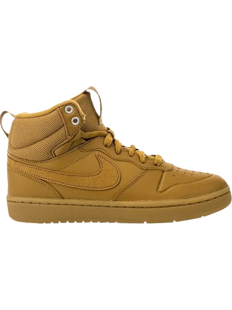 Кроссовки Nike Court Borough Mid 2 Boot GS 'Wheat' — изображение 1 из 1, коричневый