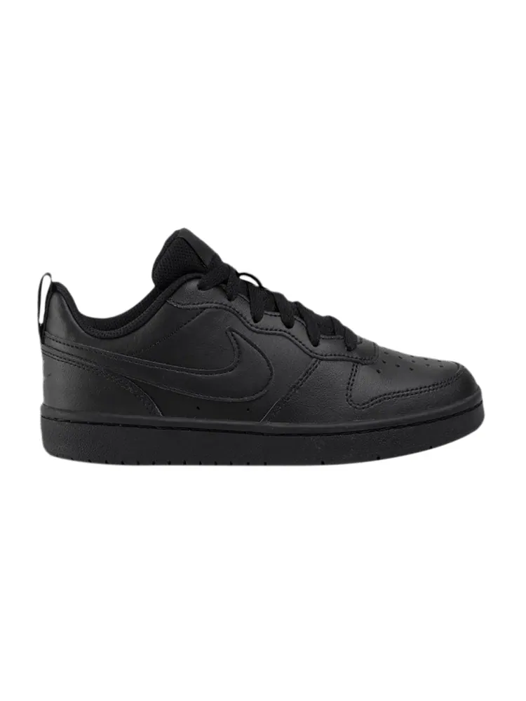 Кроссовки Nike Court Borough Low 2 GS 'Triple Black' — изображение 1 из 1, черный/черный/черный