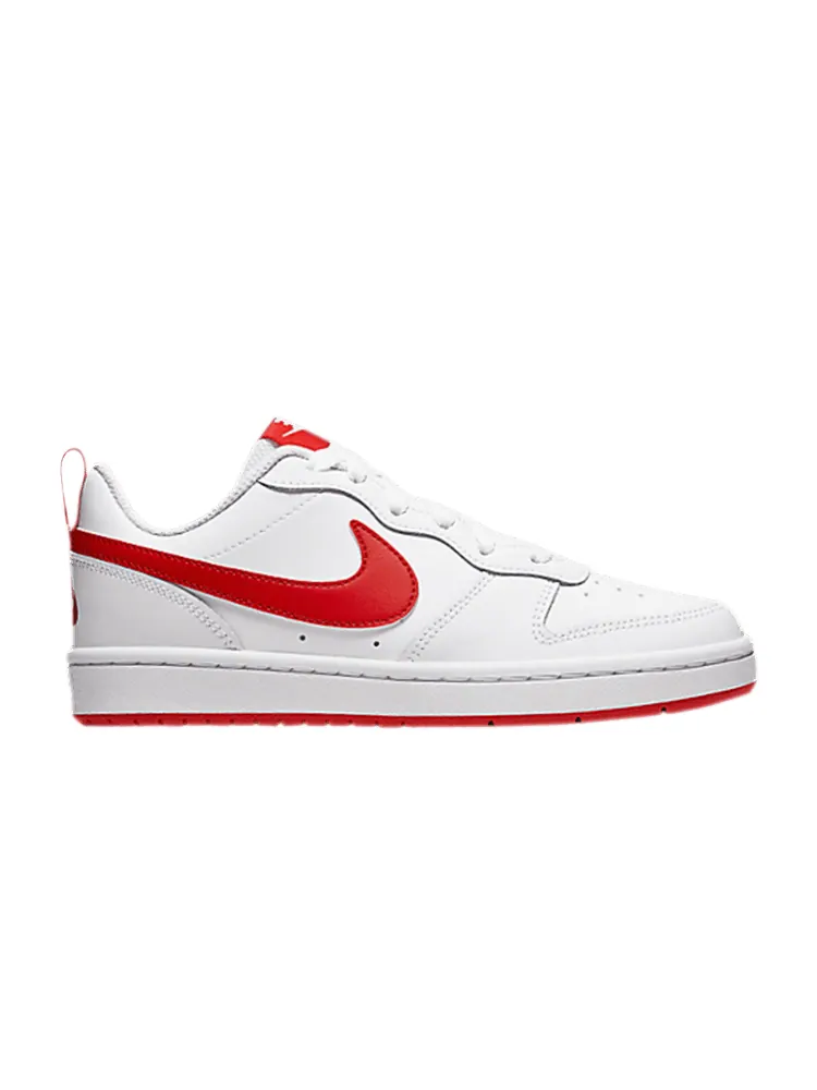 Кроссовки Nike Court Borough Low 2 GS 'White University Red' — изображение 1 из 1, белый/красный