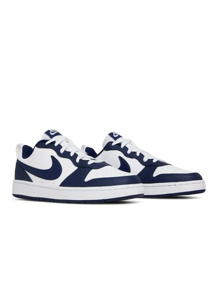 Кроссовки Nike Court Borough Low 2 GS 'White Signal Blue' — изображение 9 из 9, белый/синий/синий
