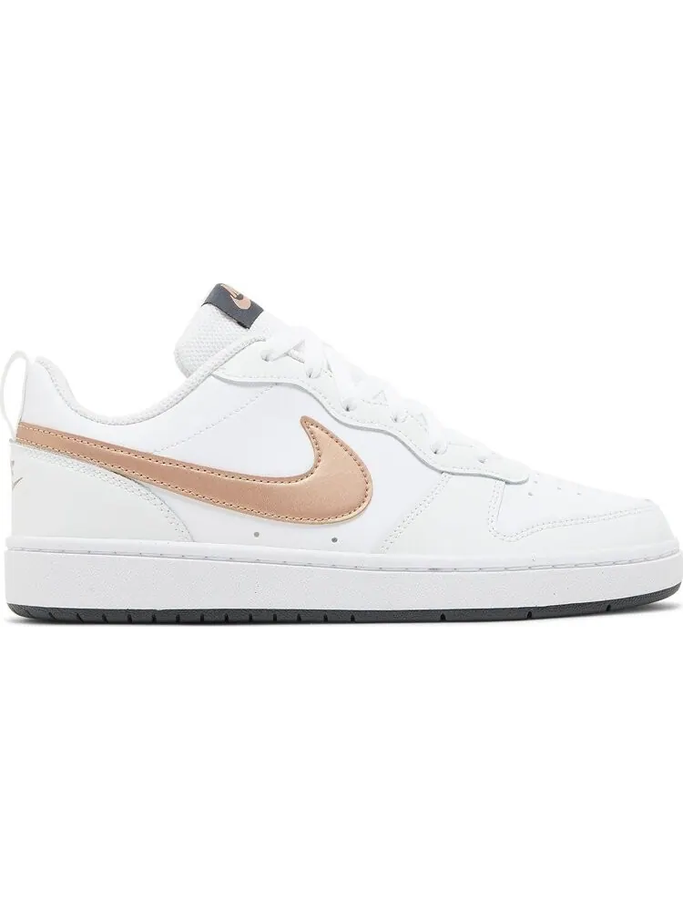 Кроссовки Nike Court Borough Low 2 GS 'White Metallic Red Bronze' — изображение 1 из 8, белый