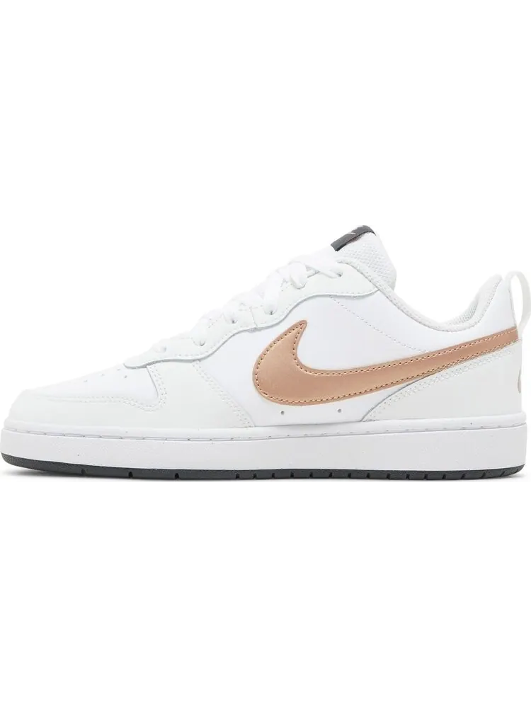 Кроссовки Nike Court Borough Low 2 GS 'White Metallic Red Bronze' — изображение 3 из 8, белый