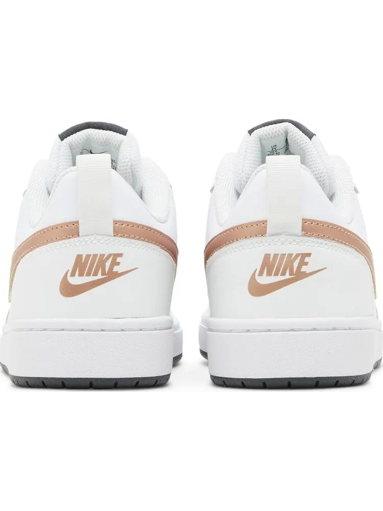 Кроссовки Nike Court Borough Low 2 GS 'White Metallic Red Bronze' — изображение 6 из 8, белый