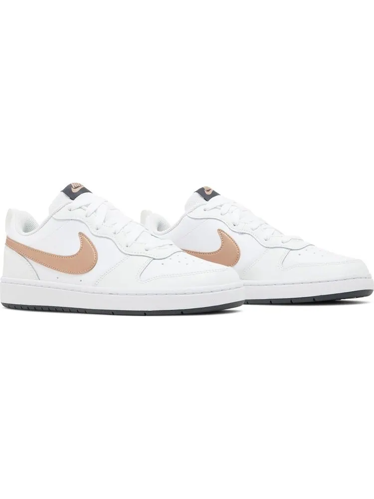 Кроссовки Nike Court Borough Low 2 GS 'White Metallic Red Bronze' — изображение 8 из 8, белый